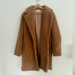 Vici long teddy coat